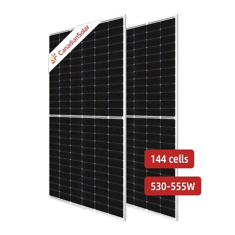 Canadian Solar 555w Silver Framed Panel Features