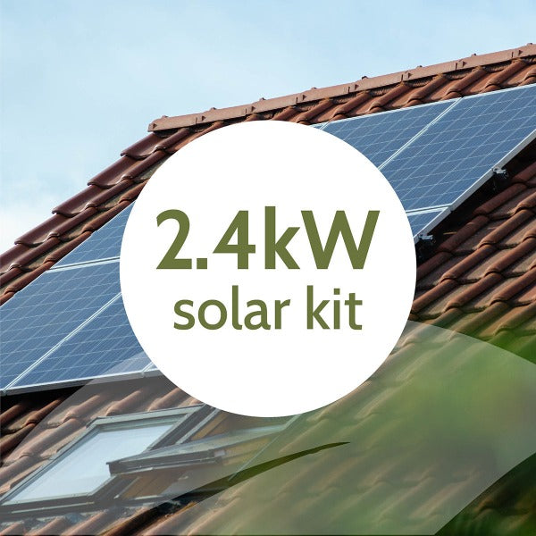 Complete 2.4kw Solar Panel System with Mounting Kit - Solar
