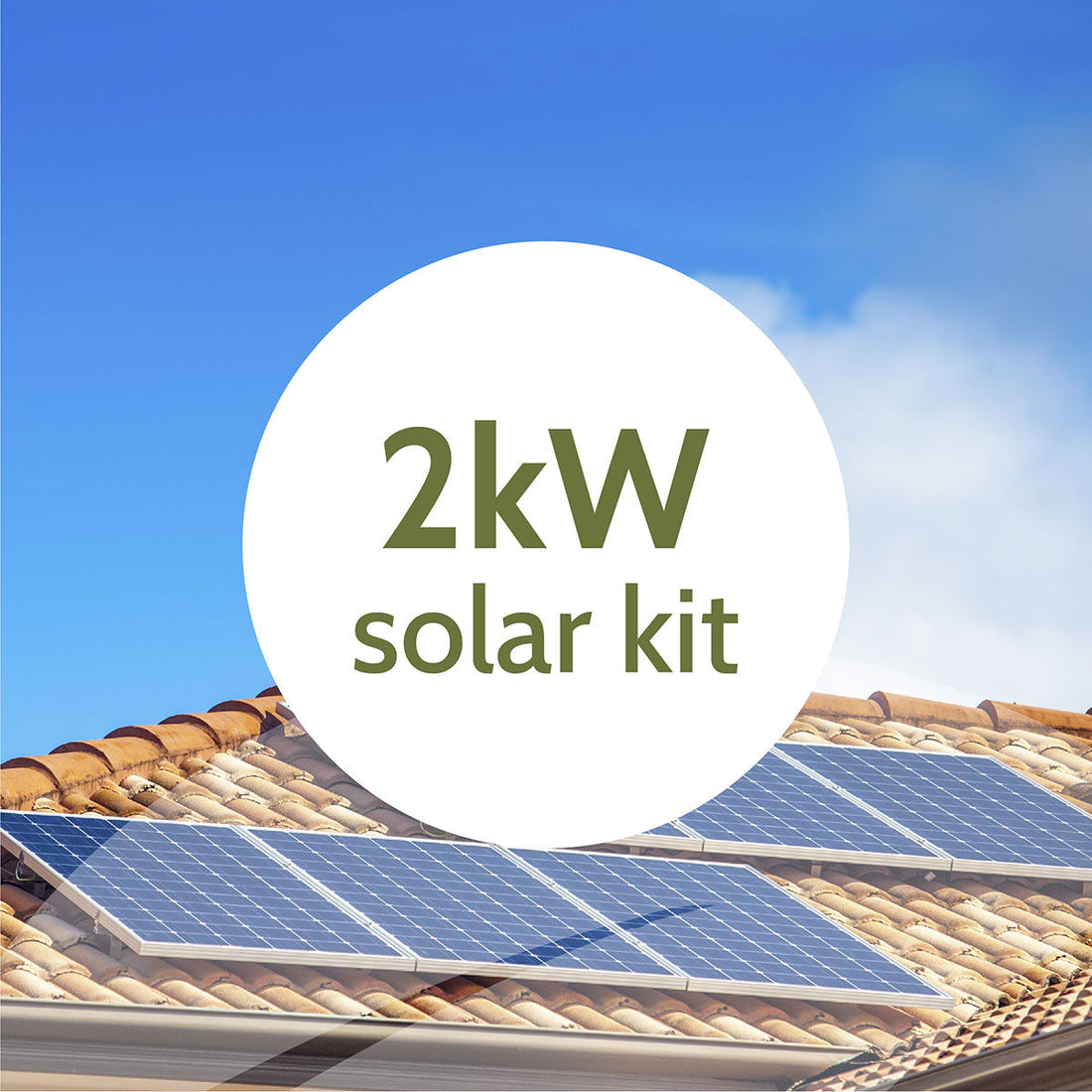 Complete 2kw Solar Panel System with Mounting Kit - Solar