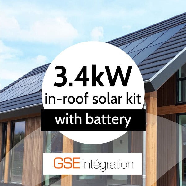 Complete 3.4kw Solar Panel System with GSE In-Roof Mounting