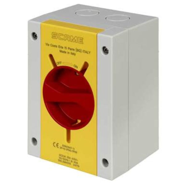 Scame 590.EM4015 40a 4p Rotary Isolator - Solar Panels