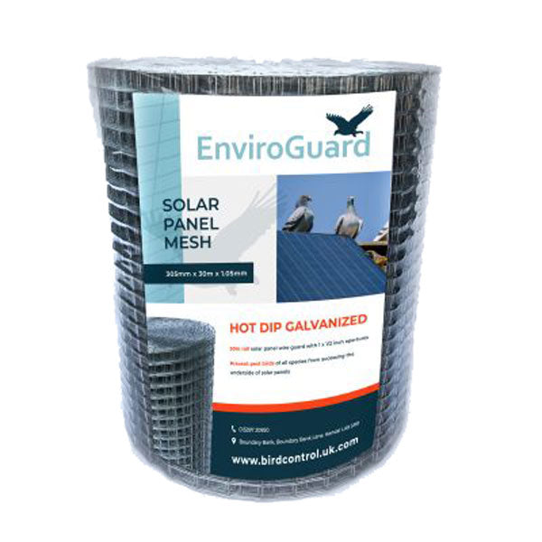 Solar Bird Protection - 30m Galvanized Mesh - Bird
