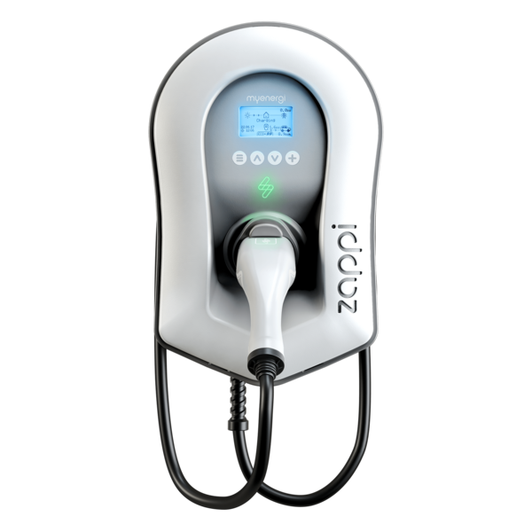myenergi Zappi 7kW White Tethered AC EV Charger | HDM Solar