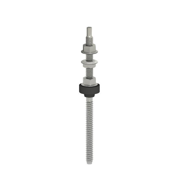 Clenergy PV-ezRack SolarRoof Pro M10 x 200mm Hanger Bolt ER-HB-10/200A