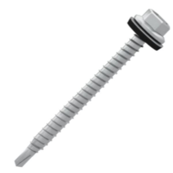 Clenergy PV-ezRack Self-Drilling Climaseal 5 14-11 x 70mm Hex-Head Screw US-6.3/70/C5-BW/BX