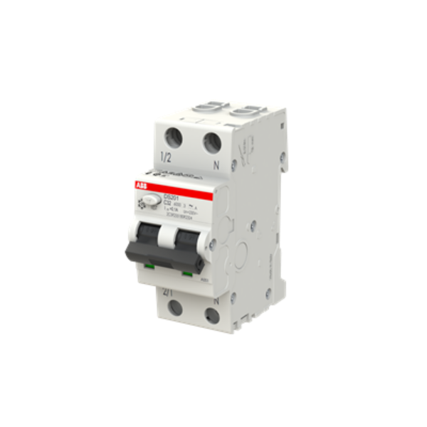 ABB 32A 100mA Type-A Single-Pole RCBO left