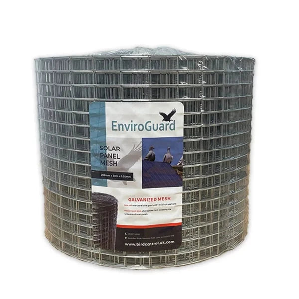 EnviroGuard 30m Galvanised Solar Panel Bird-Proofing Mesh Roll