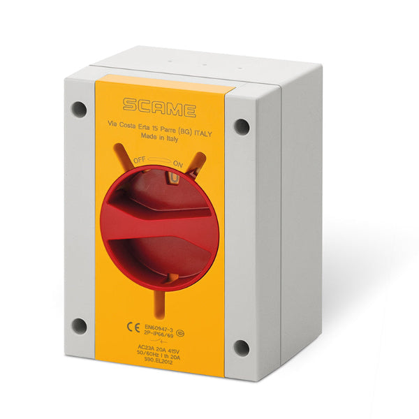 Scame Four-Pole Rotary Isolator