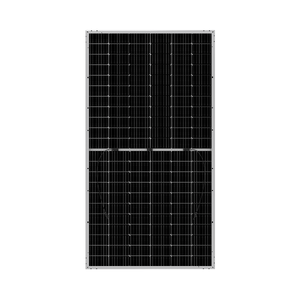 Canadian Solar TOPBiHiKu6 Bifacial Silver-Framed Solar Panel from the rear