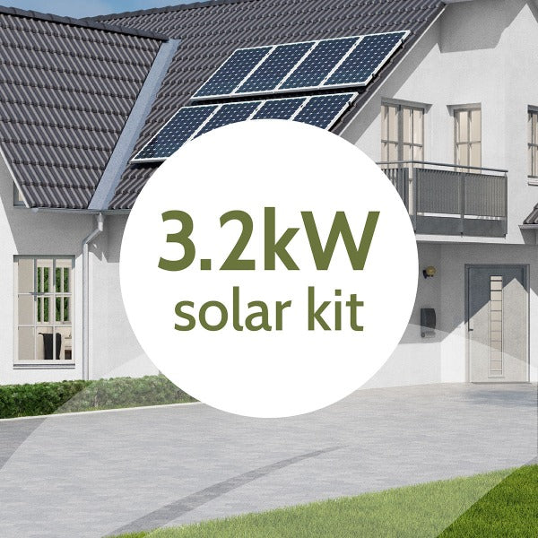 Complete 3.2kw Solar Panel System with Mounting Kit - Solar