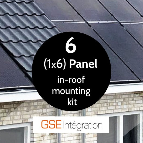 Complete GSE In-Roof Mounting Kit for 6 Panel System (1x6) -