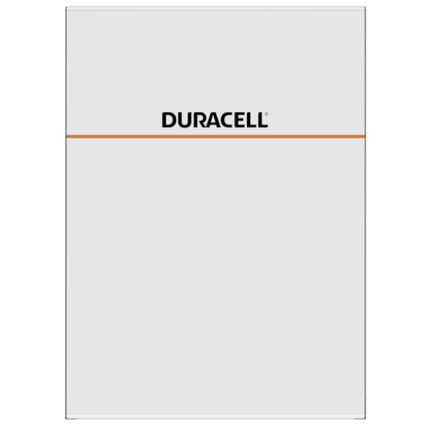 Duracell solar battery from the front