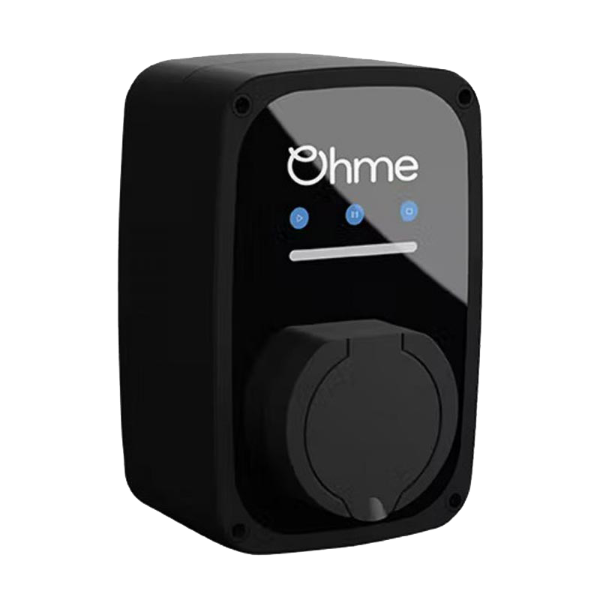 Ohme ePod 7.4kW Untethered AC EV Charger angled