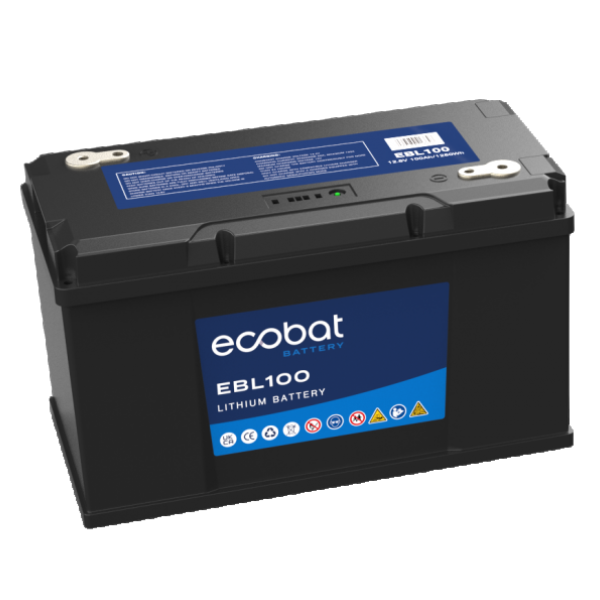 Ecobat EBL100 Lithium Leisure Battery 12.8V,100Ah - Leisure