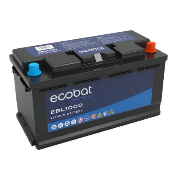Ecobat EBL100D Lithium Leisure Battery 12.8V,100Ah - Leisure