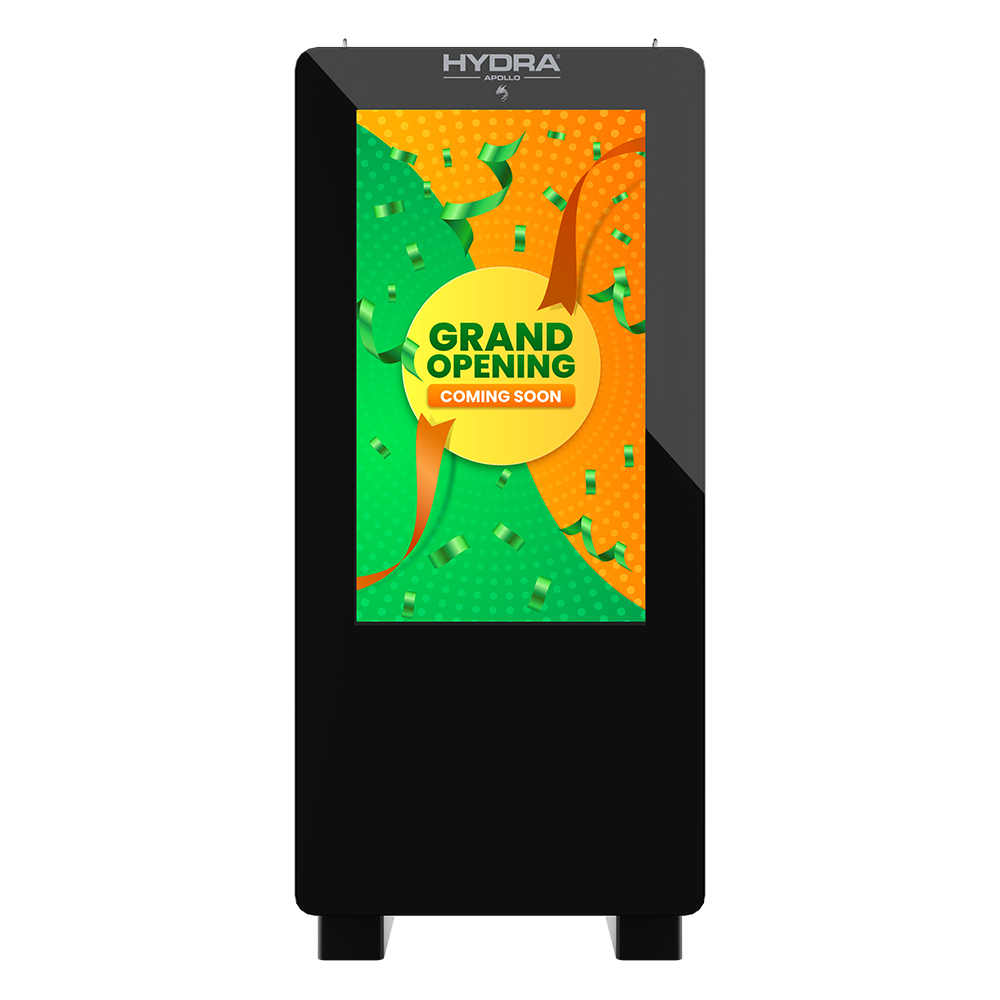 Hydra Apollo Max 55” 200kW Advertising Dual CCS2 DC Charger