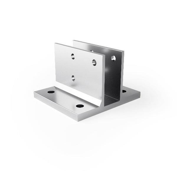 Mounting Systems Two-Post Ground-Mount Foot Plate 616-0370