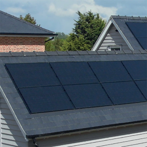 Black shop solar panels